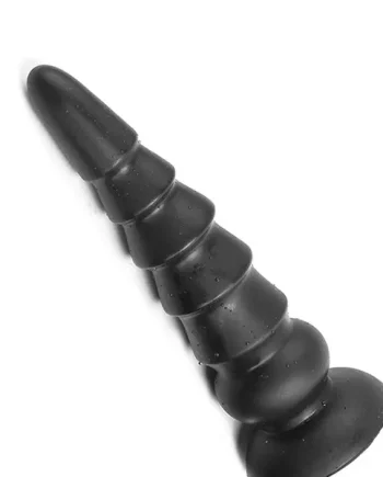 ELITE Liquid Silicone Ridge Rider 9.5 Inch Medium Black