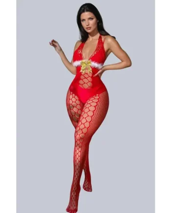 YesX YX876 Christmas Fluffy Bodystocking