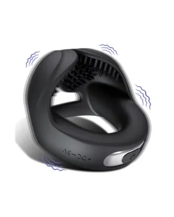 Stretchable Vibrating Cock Ring with Testicular Stimulation