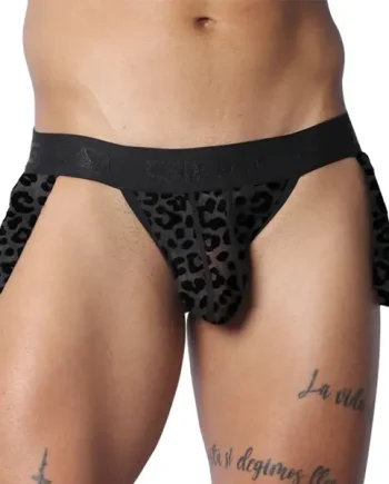 Gigo Plush Jock Skirt Black