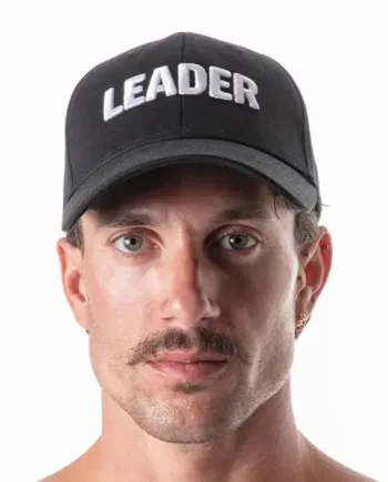 Leader Cap Black White