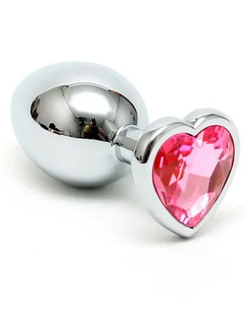 Small Butt Plug With Heart Shaped Crystal