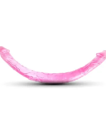 17” Clear Pink Double Ended Realistic Dildo BI-040015