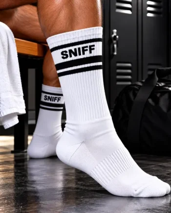 ruff GEAR Crew Socks SNIFF White Black