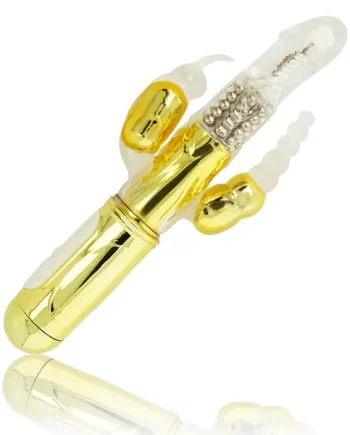 Ohmama Golden Dual-Stimulation Multifunctional Rabbit Vibrator