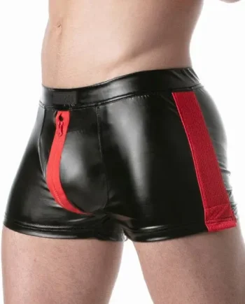 Leader Brut Zipper Shorts Red