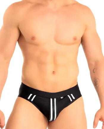 Dale Mas Biker + Kinky Jock Brief Black White