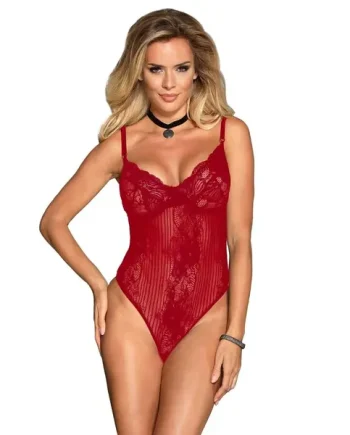 Queen Lingerie Bordeaux Teddy Bodysuit