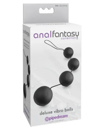 Pipedream Deluxe Vibro Anal Beads - Black