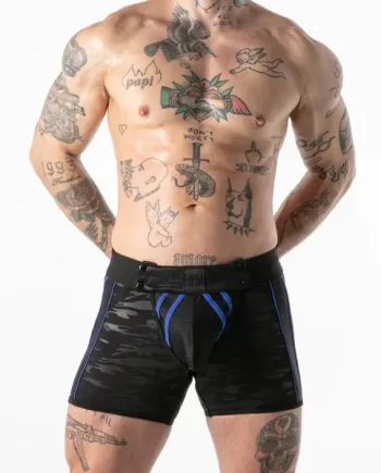 Locker Gear Full Access Military Fetish Short Blue
