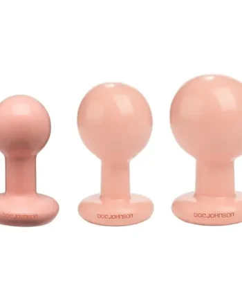 Doc Johnson - The Classic Round Butt Plug 3 Piece Set | Vanilla