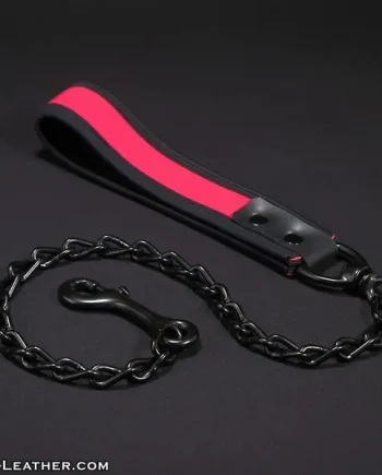 Mr S Leather Neoprene Puppy Leash Pink