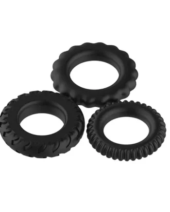 Pretty Love - Titan 3 in one silicone Cock Rings | 3 different styles