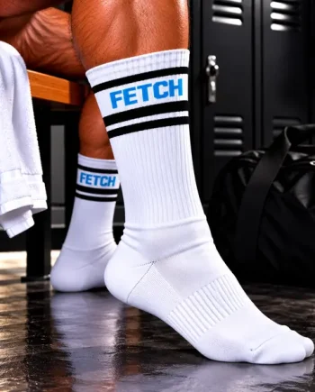 ruff GEAR Crew Socks FETCH White Blue