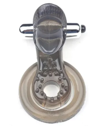 One Speed Tongue Vibrating Cock Ring in Black Colour SY013