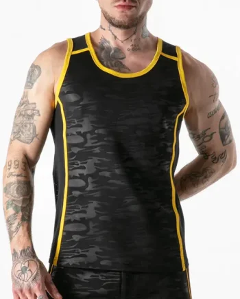 Locker Gear Full Access Military Tank Top Yellow
