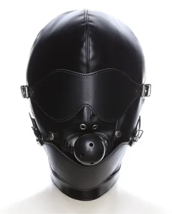 Basixxx Mouth Gag + Blindfold Gimp Hood