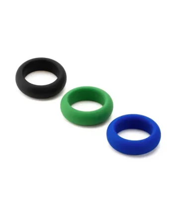 Silicone Cock Ring Trio - All 3 Stretch Levels