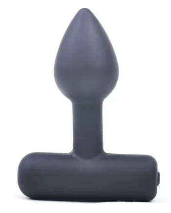 Waterproof Black Silicone Vibrating Anal Plug I ZD09