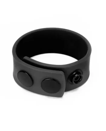 Prowler Red Silicone Adjustable Cock Strap Black