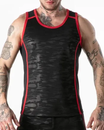 Locker Gear Full Access Military Tank Top Red