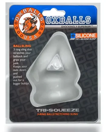 Oxballs - Tri Squeeze Cocksling & Ballstretcher Clear | Male Enhancement