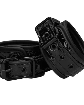Ouch Luxury Black Hand Cuffs