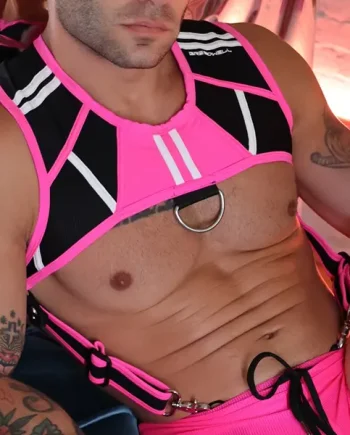 Breedwell Heatwave Body Harness Neon Pink