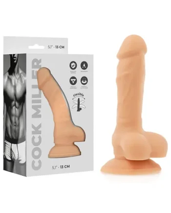 Cock Miller Realistic Silicone Flexible Dildo 5 Inch Light