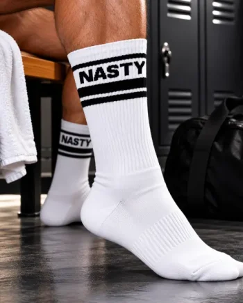 ruff GEAR Crew Socks NASTY White Black