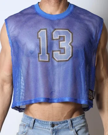 Cellblock 13 Field Goal 13 Mesh Muscle T-Shirt Blue