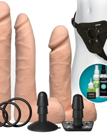 Doc Johnson - ULTRASKYN Vac-U-Lock Dual Density Harness Set | 8-9-10 inch Dildos