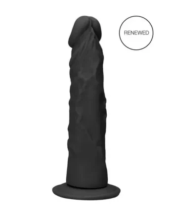 Real Rock - Realistic Dildo with Suction Cup Base | Black 7 inches