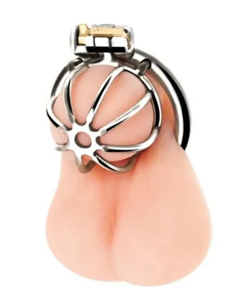 Blue Line Little Cock Chastity Cage