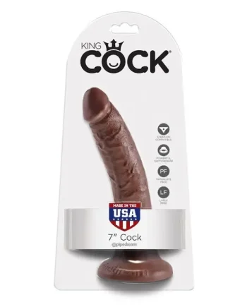 King Cock 7 Inch Realistic Suction Cup Dildo 17.8 cm