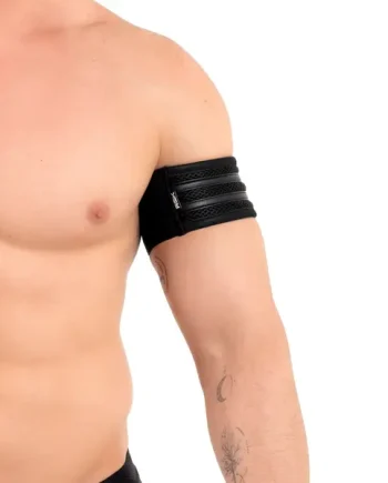ROK Two Stripes Eco Bicep Band Black